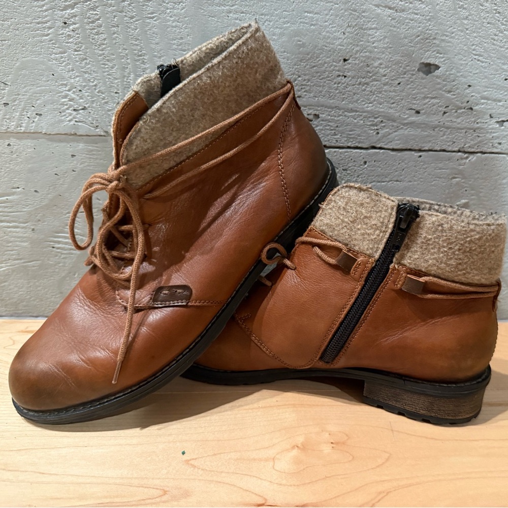 Remonte Brown Ankle Boots Leather and Lined